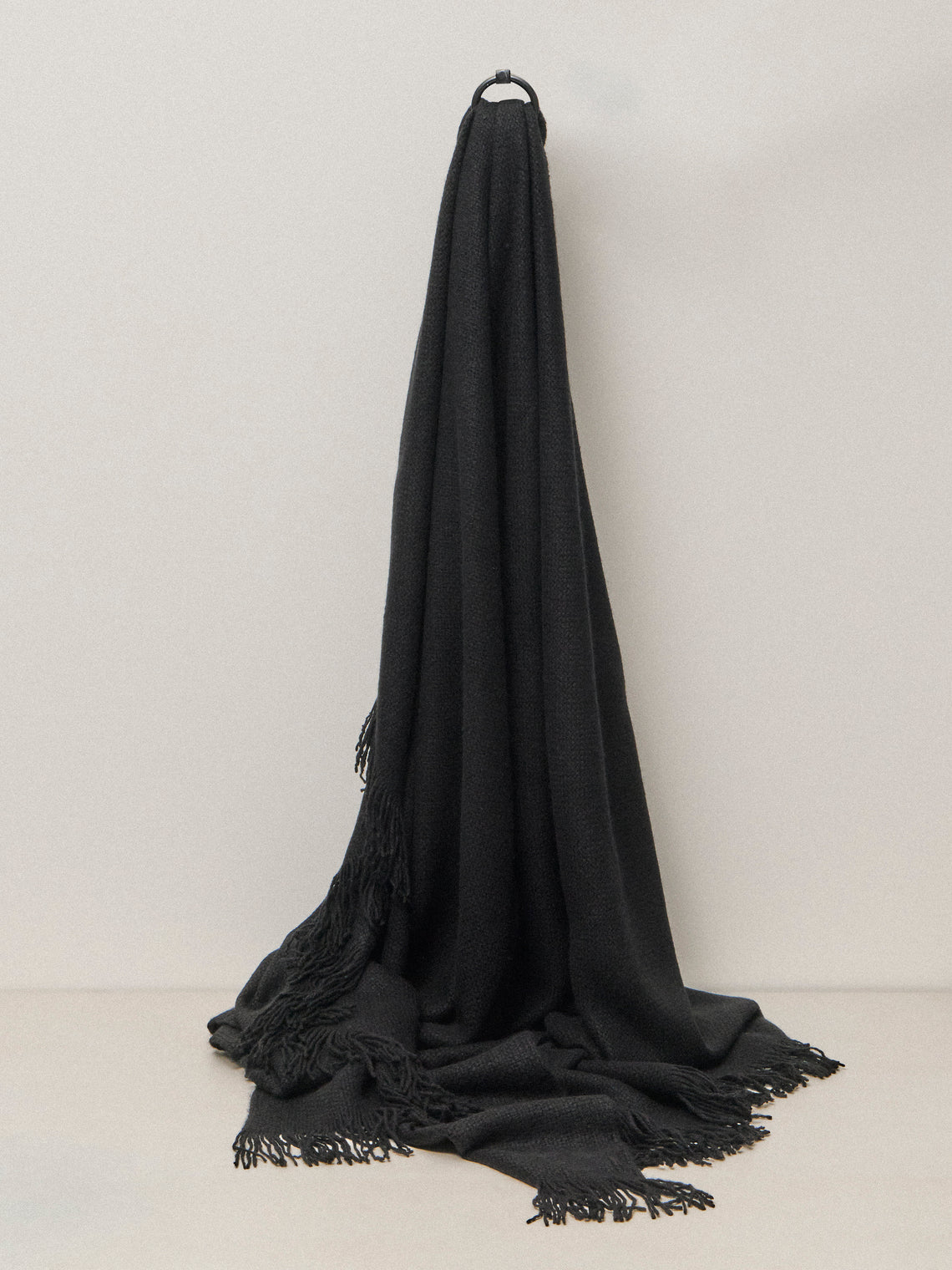 Denis Colomb - Mongolia Nubby Nomad Yak Throw (79in/2m) - Black - ABASK