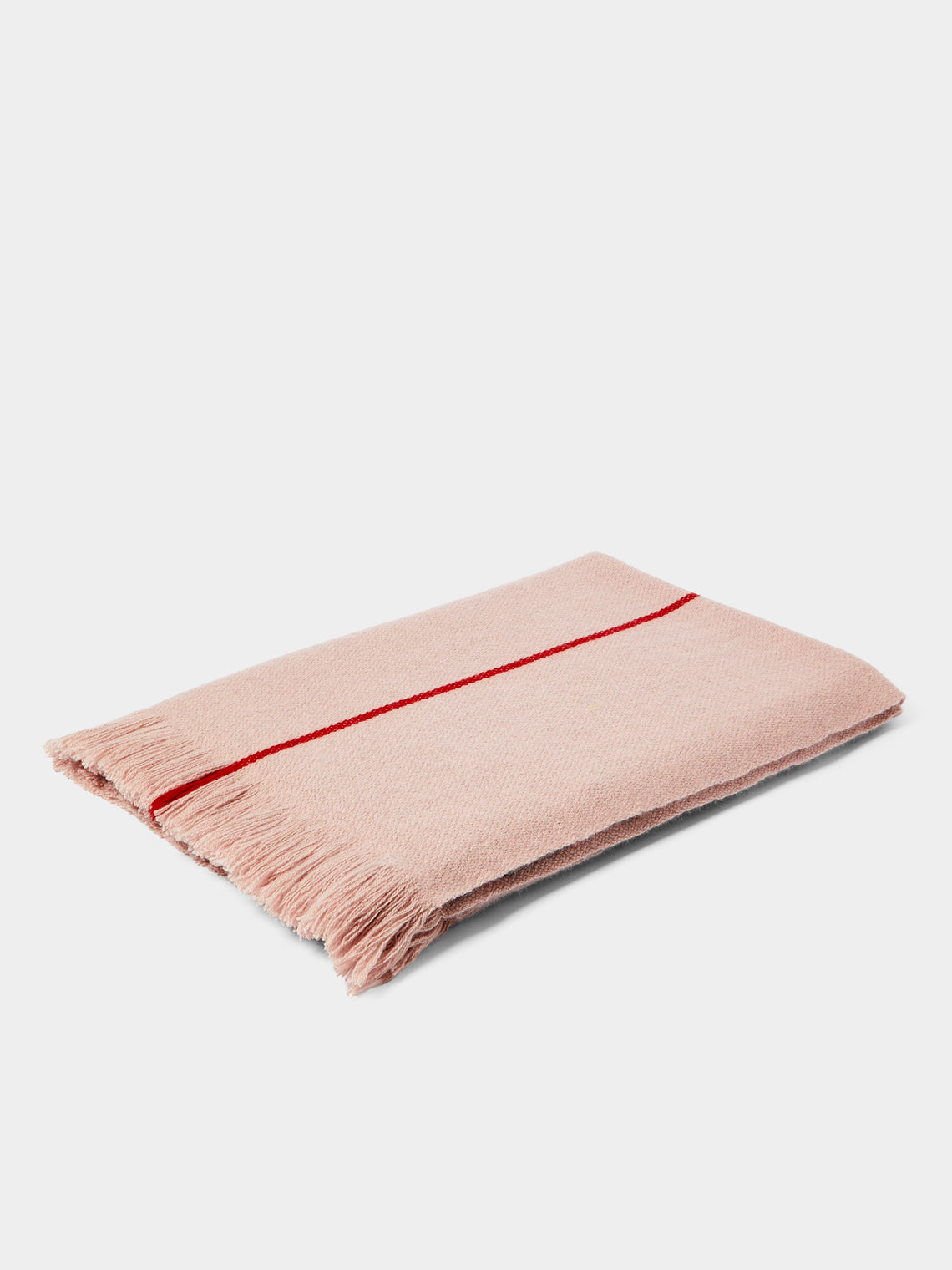 Otherways - 3 Lines Handwoven Yak Blanket (79in/2m) - Pink - ABASK