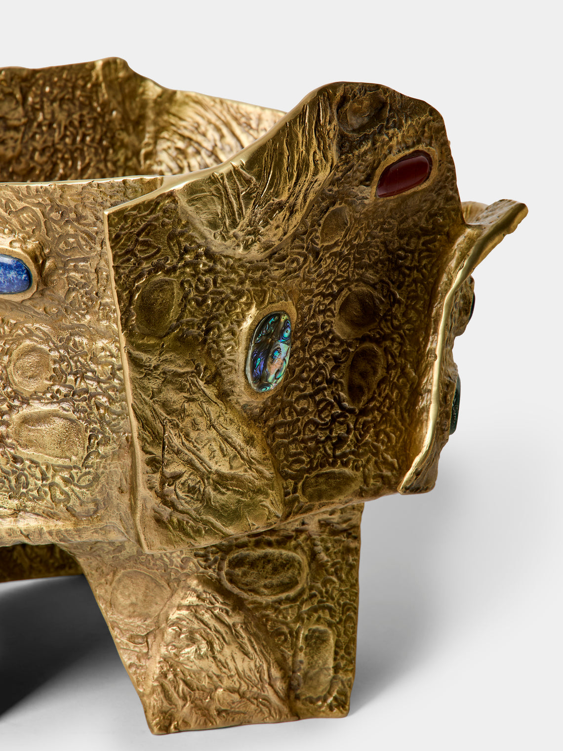 Viya - Tutti Frutti Brass Champagne Bucket - Gold - ABASK