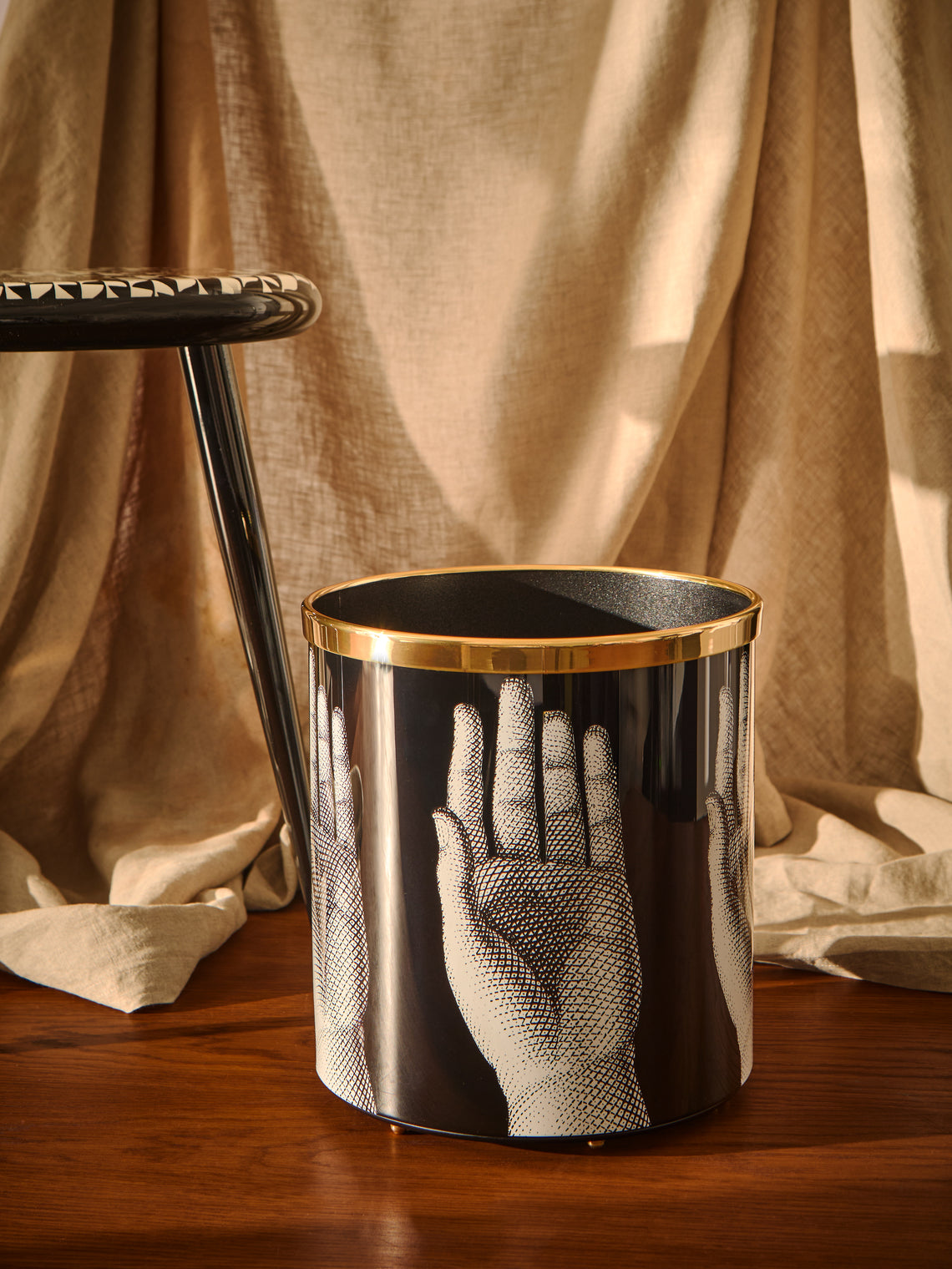Fornasetti - Mani Iron Wastepaper Bin - Multiple - ABASK