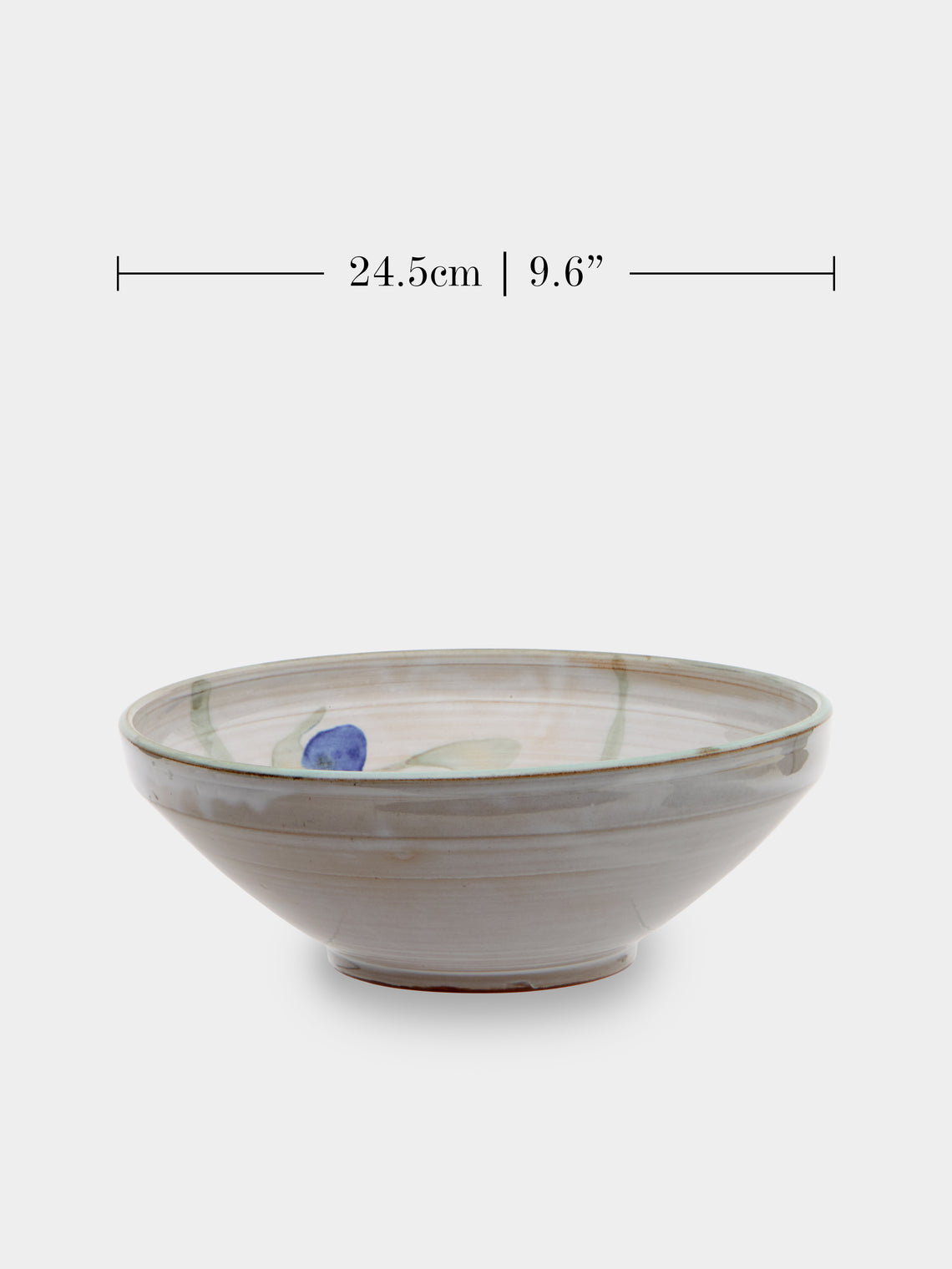 Antique and Vintage - Mid-Century Ceramic Salad Bowl - White - ABASK