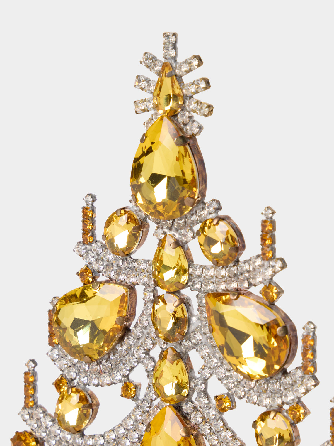 ABASK Decorations - Charming Czech Crystal Tree - Yellow - ABASK