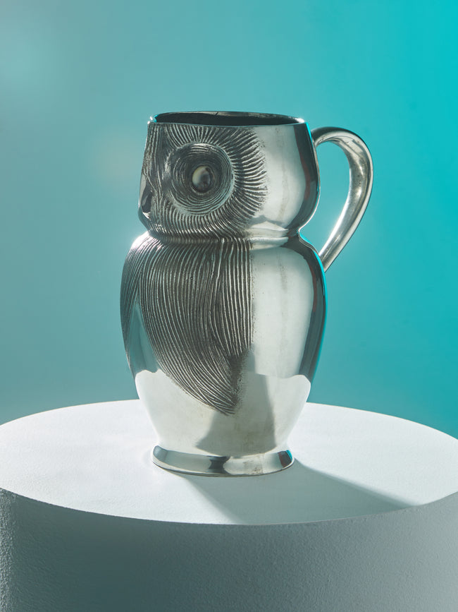 Antique and Vintage - 1930 Liberty & Co. Tudric Pewter Owl Jug -  - ABASK