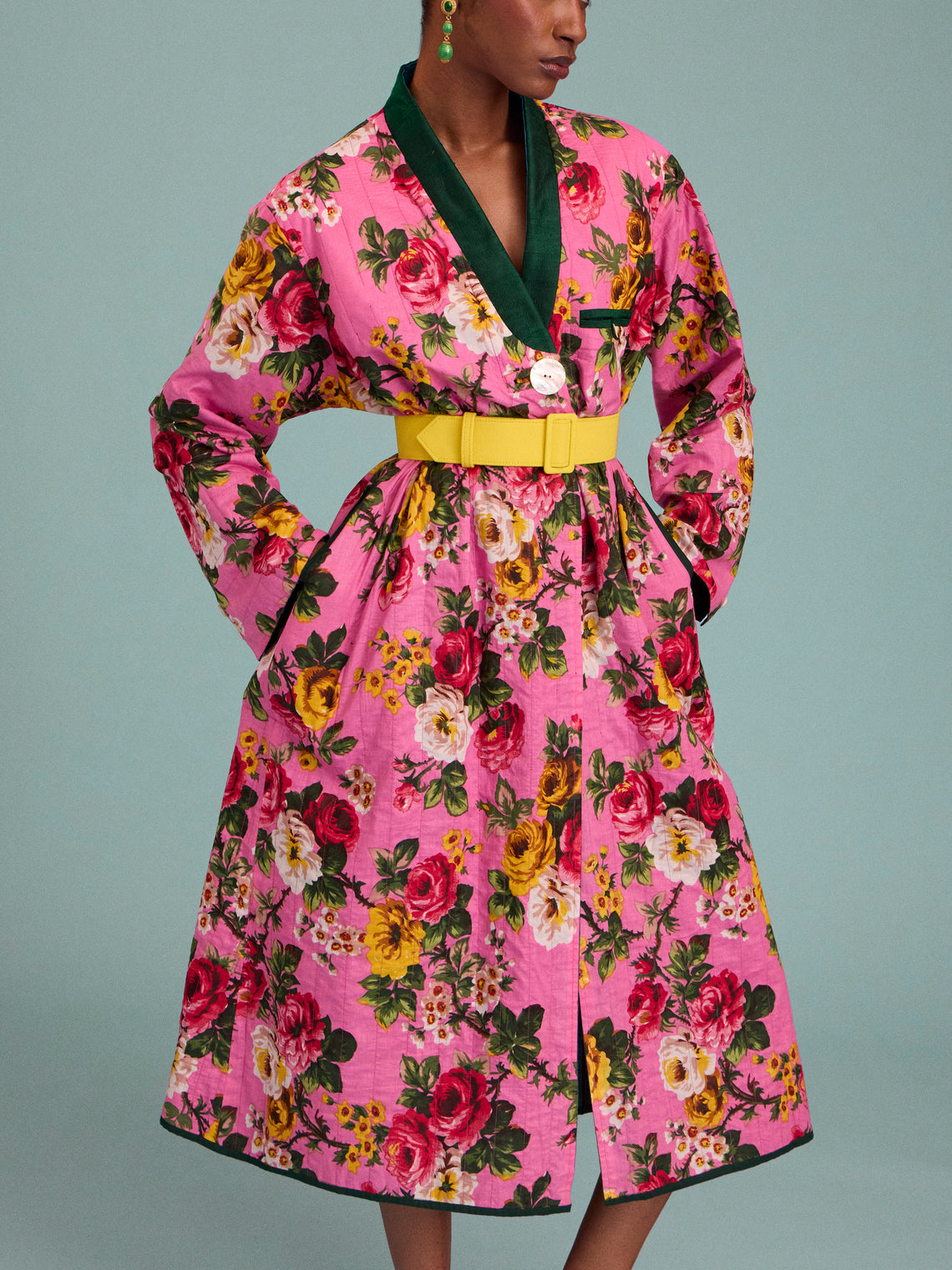 Nazzy Beglari - Hand-Loomed Ikat Cotton Reversible Chapan-Style Robe | One Size - Multiple - ABASK