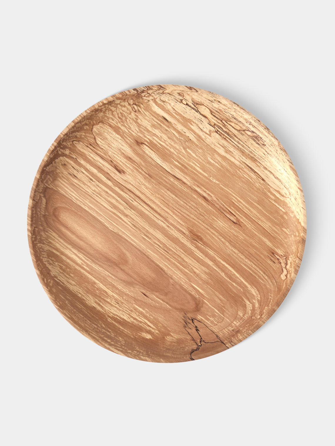 Bird & Branch - Spalted Beech Wood Raised Platter - Natural - ABASK