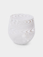 Cosima Swayze - Wave Hand-Blown Murano Glass Tumbler - Clear - ABASK - 