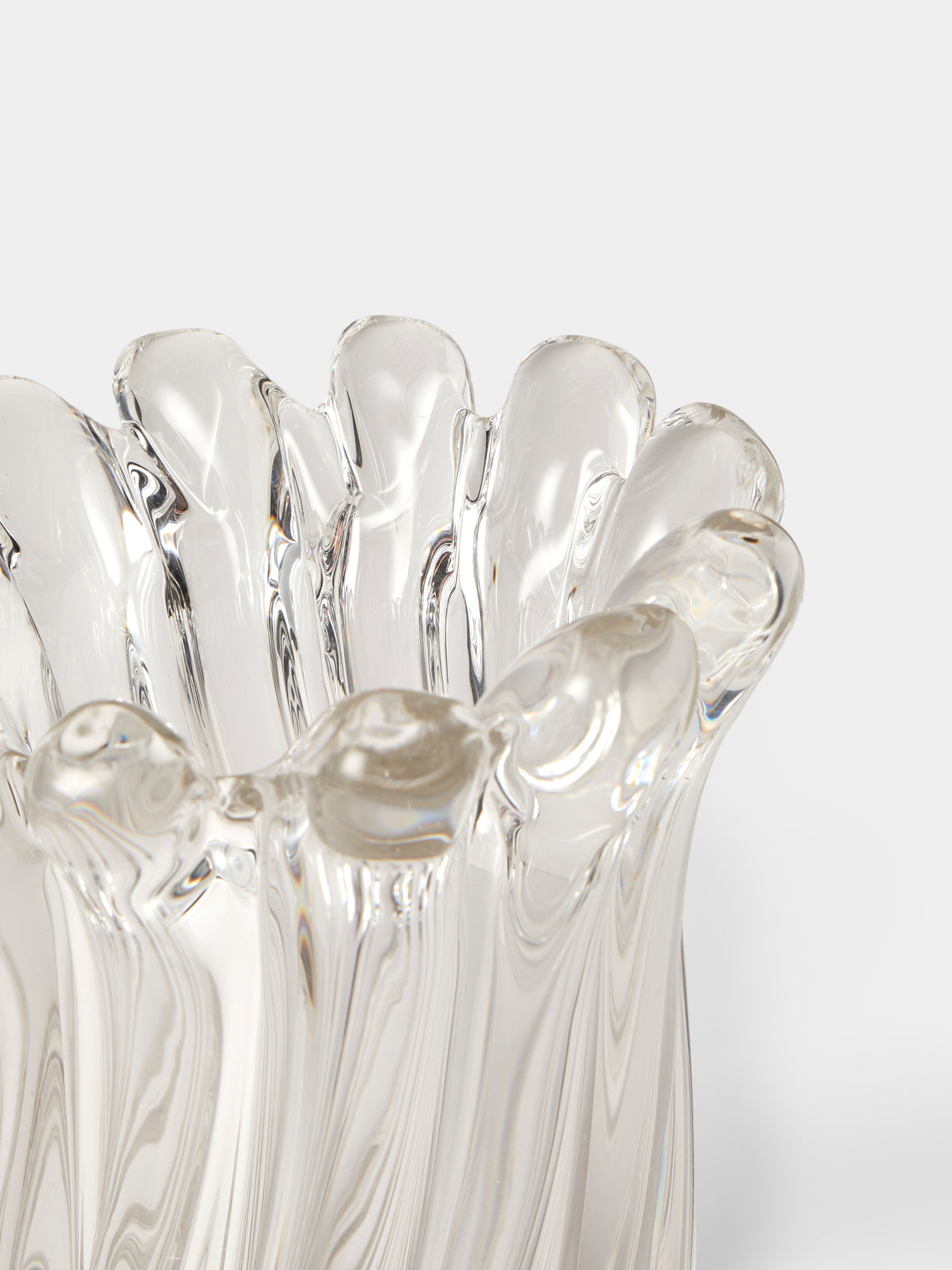 Antique and Vintage - Mid-Century Archimede Seguso Vase - Clear - ABASK