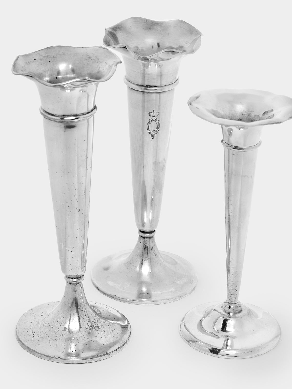 Antique and Vintage - 1950s Gio Ponti Silver-Plated Bud Vases (Set of 3) -  - ABASK