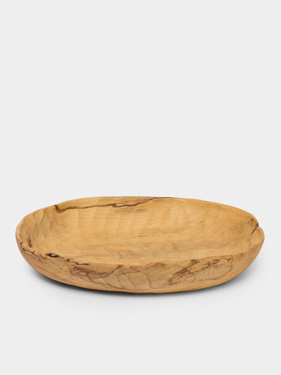 Thursday Furniture - Hand-Carved Hackberry Bowl - Natural - ABASK - 