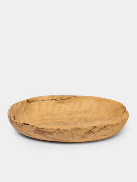 Thursday Furniture - Hand-Carved Hackberry Bowl - Natural - ABASK - 