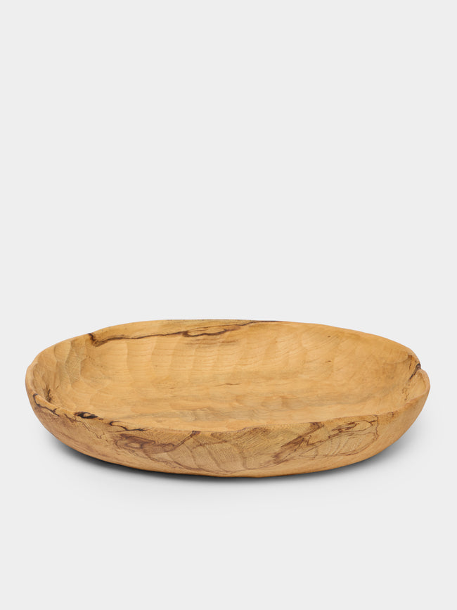 Thursday Furniture - Hand-Carved Hackberry Bowl - Natural - ABASK - 