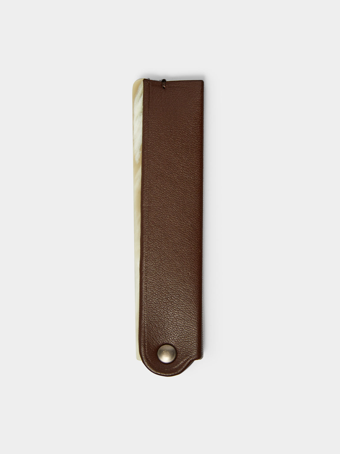 Lorenzi Milano - Leather Folding Pocket Comb -  - ABASK