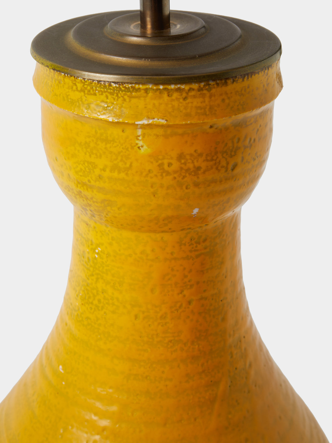 Antique and Vintage - 1960s Accolay Ceramic Table Lamp - Yellow - ABASK