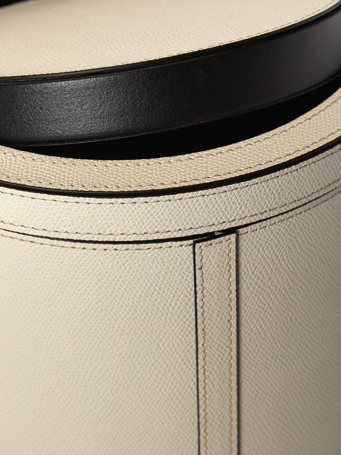Pinetti - Leather Tilting Bin - Cream - ABASK