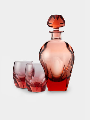 Moser - Bar Hand-Blown Crystal Collection - Pink - ABASK - 