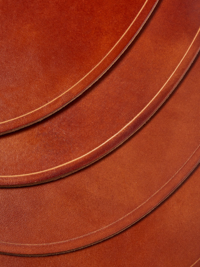 Peter Speliopoulos Projects - Hand-Stained Leather Oval Placemats (Set of 4) -  - ABASK