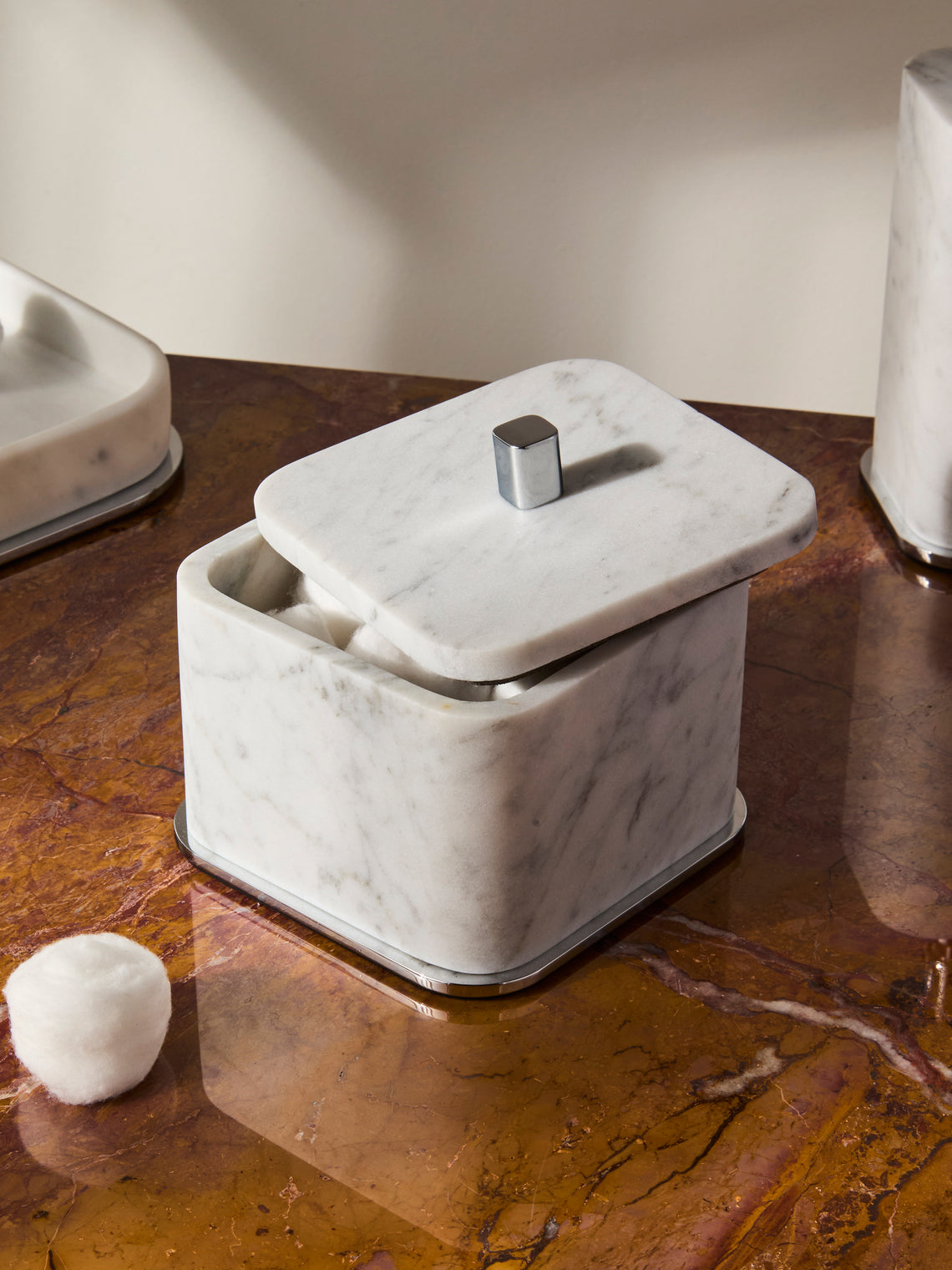 Giobagnara - Polo Marble Large Box - White - ABASK