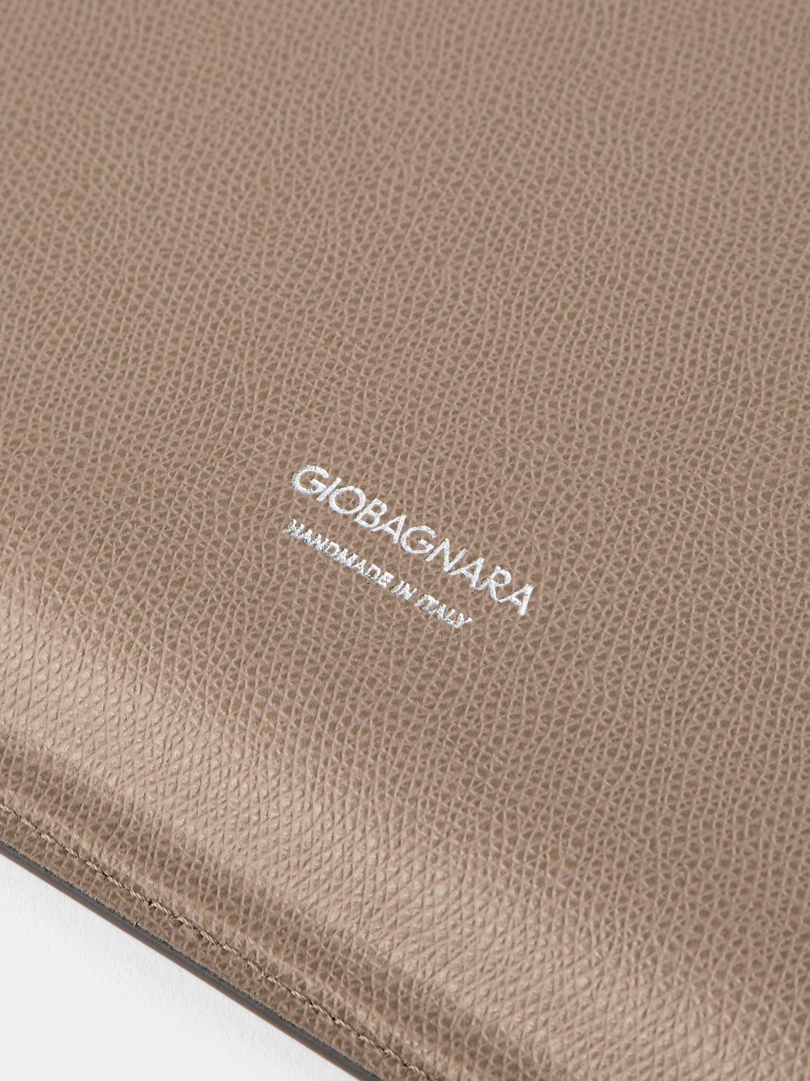 Giobagnara - Miramar Leather Tray (18in/45.5cm) - Beige - ABASK