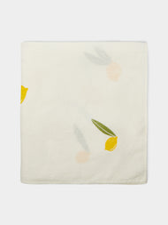 Stamperia Bertozzi - Lemon Grove Block-Printed Linen Tablecloth -  - ABASK - 