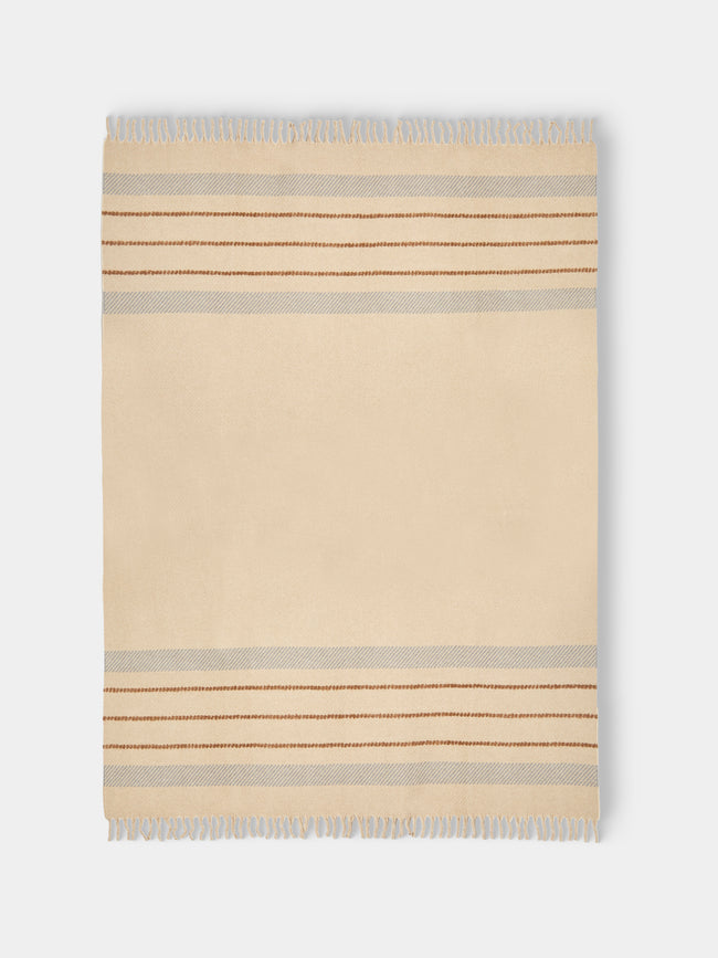 Alonpi - Gred Cashmere and Silk Throw (75in/1.9m) - Beige - ABASK - 