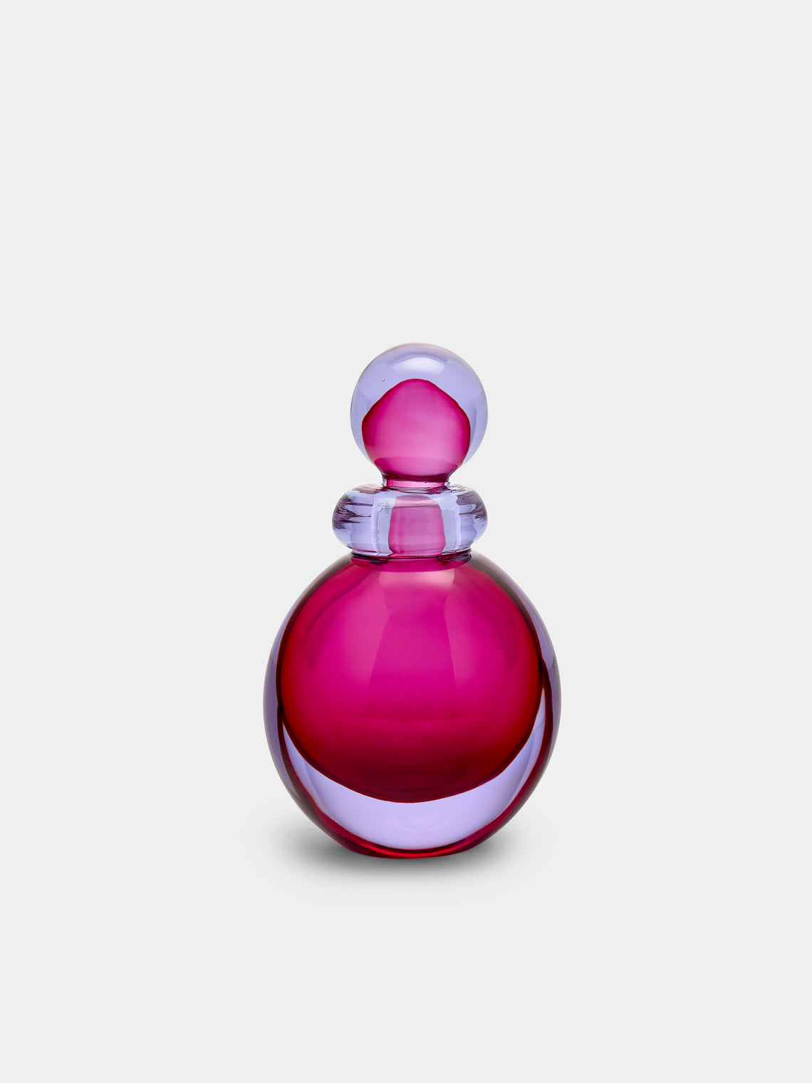 Antique and Vintage - 1950s Flavio Poli Murano Glass Perfume Bottle - Pink - ABASK - 