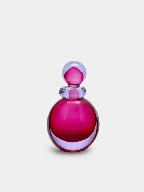 Antique and Vintage - 1950s Flavio Poli Murano Glass Perfume Bottle - Pink - ABASK - 