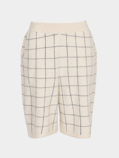 Frenckenberger - Cashmere Check Shorts -  - ABASK - 