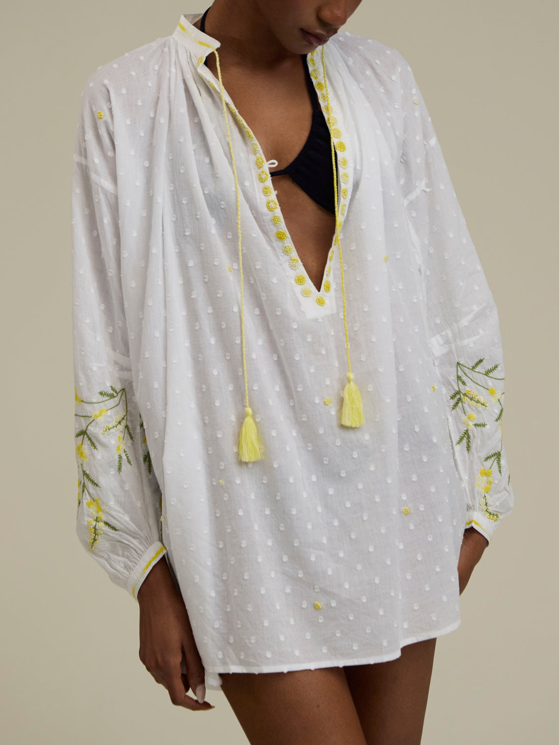 Thierry Colson - The Guise Cotton Tunic - White - ABASK