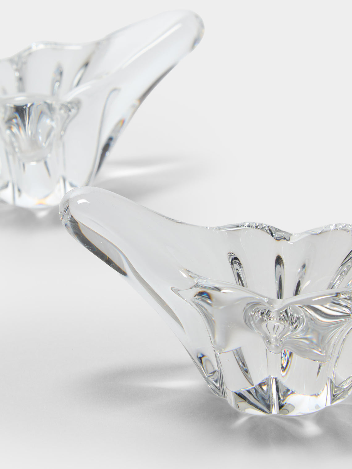 Antique and Vintage - 1980s Sèvres Crystal Salt Dishes (Set of 2) - Clear - ABASK