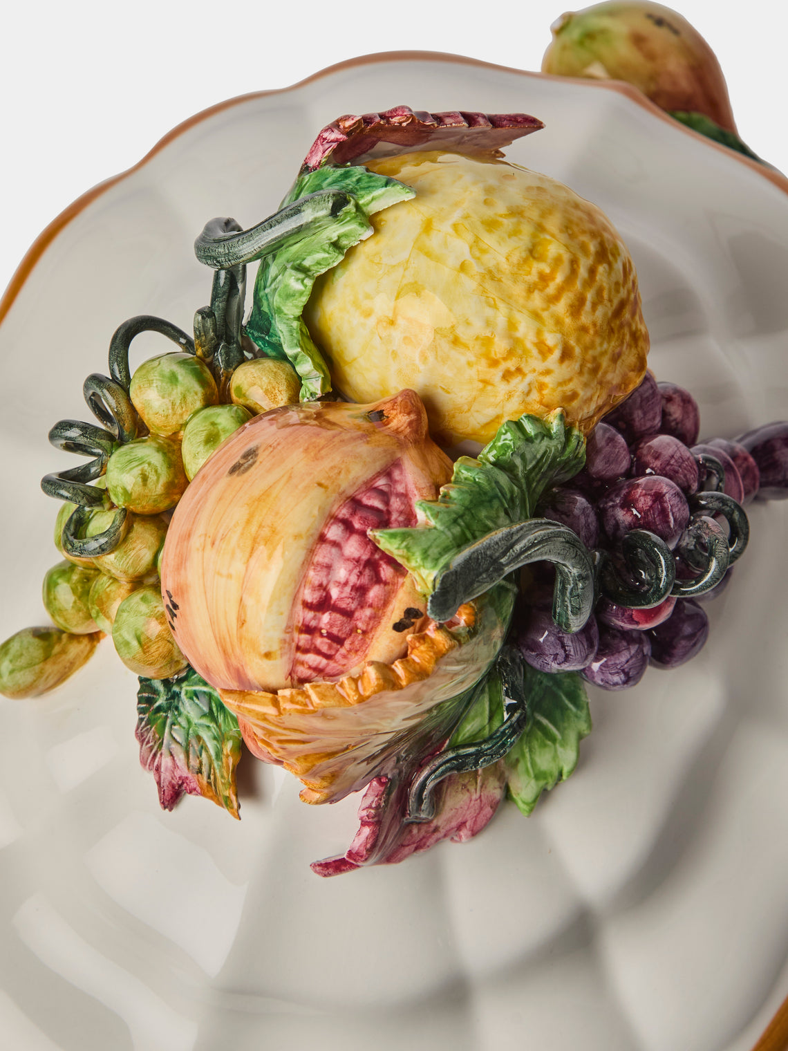 Fioravola - Fruits Hand-Painted Ceramic Tureen - White - ABASK