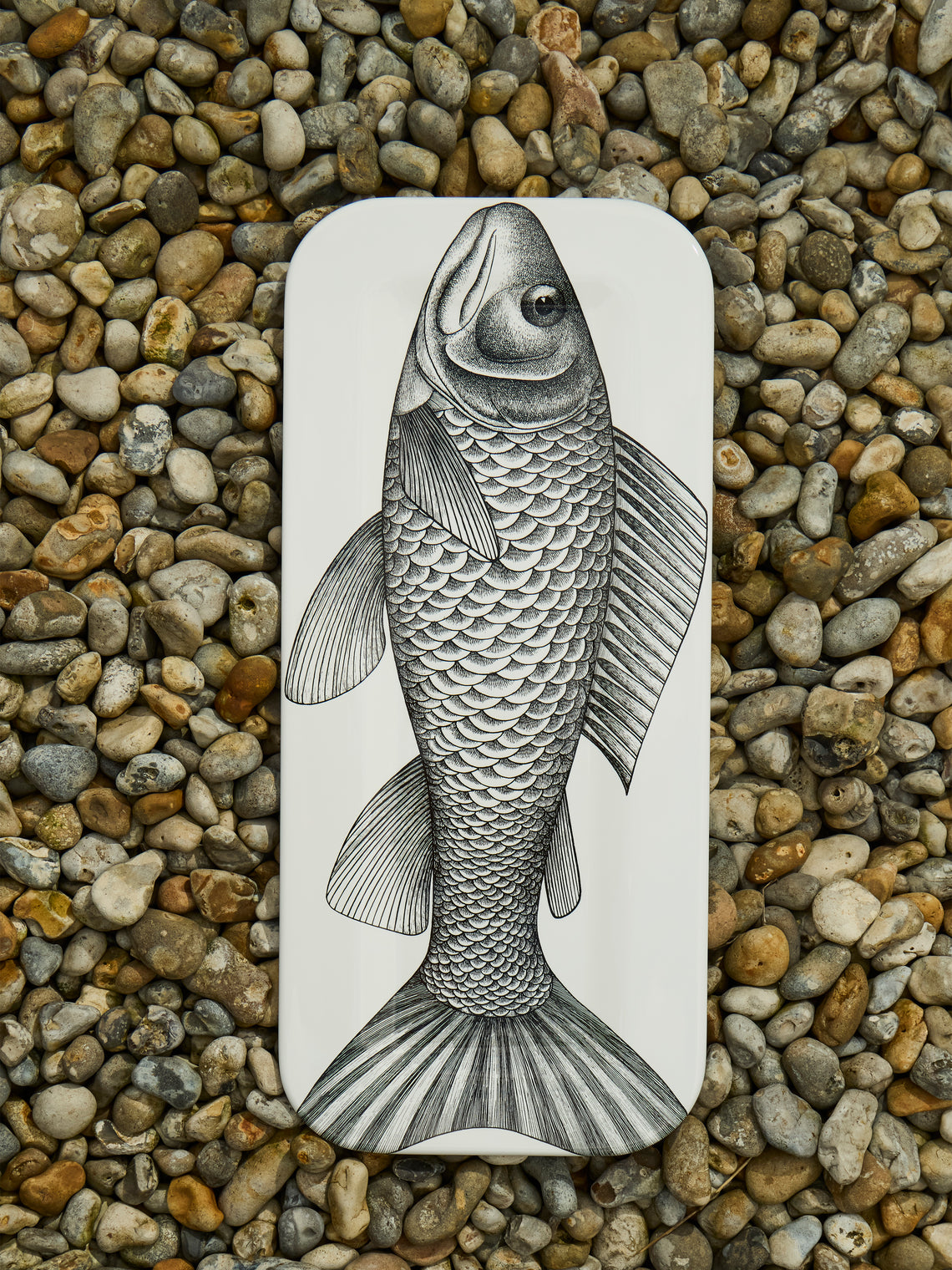 Fornasetti - Pesce Wood Tray - Black - ABASK