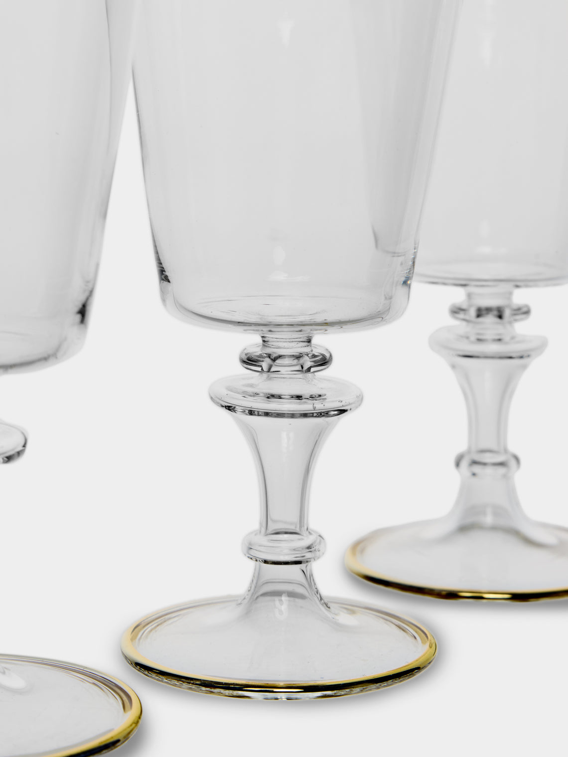 Alya Tannous - | Set of 6 | Vienna Small Wine Glasses - Clear - ABASK
