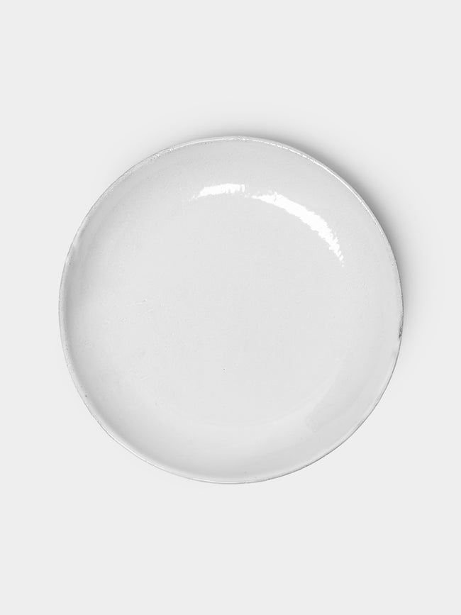 Astier de Villatte - Rien Hand-Glazed Ceramic Deep Plate – 7.5in/19cm (Set of 2) - White - ABASK - 