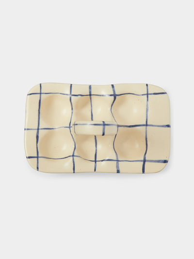 Azul Patagonia - Hand-Painted Ceramic Egg Holder -  - ABASK - 