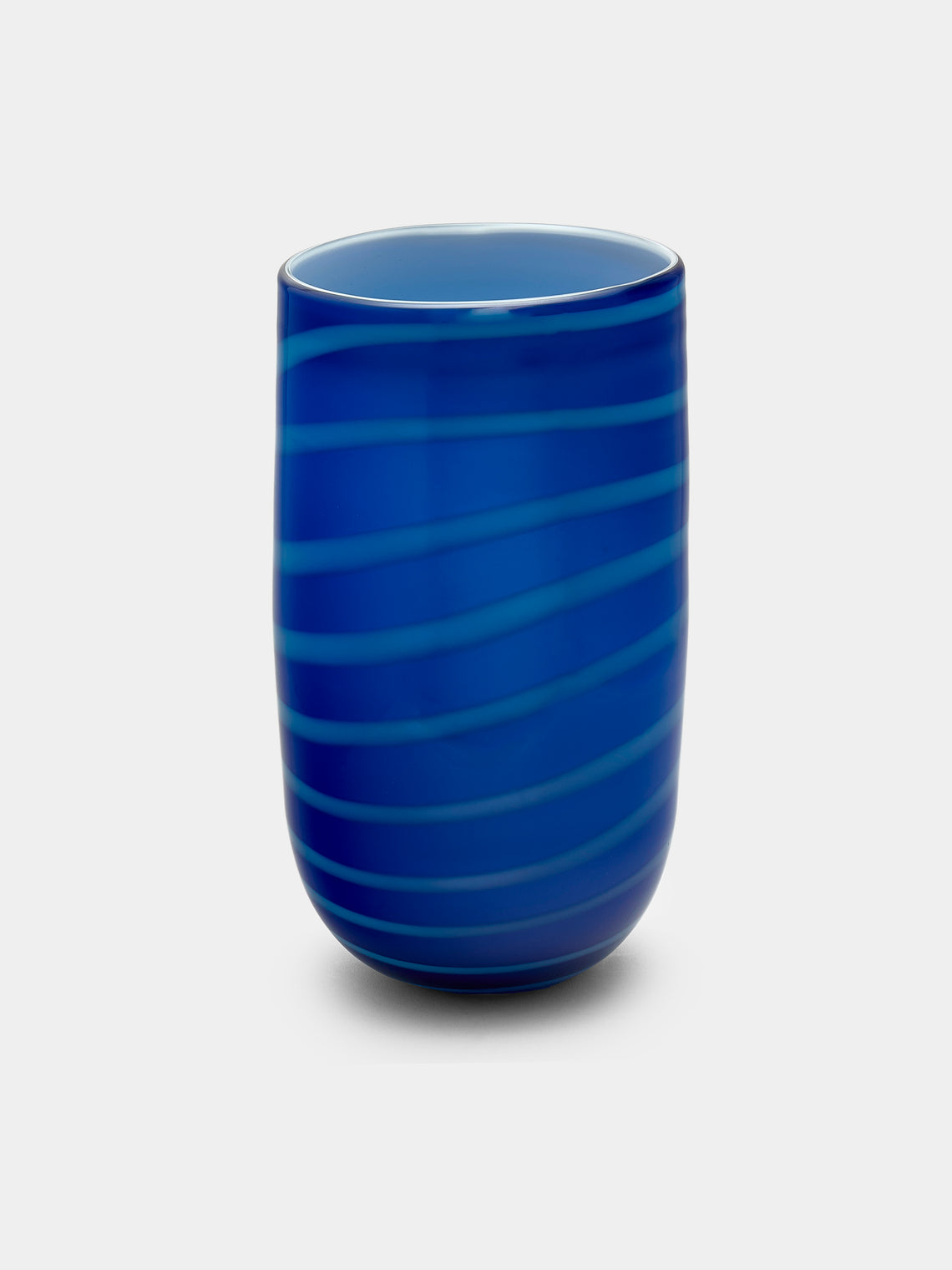 Antique and Vintage - 1970s Murano Glass Vase - Blue - ABASK - 