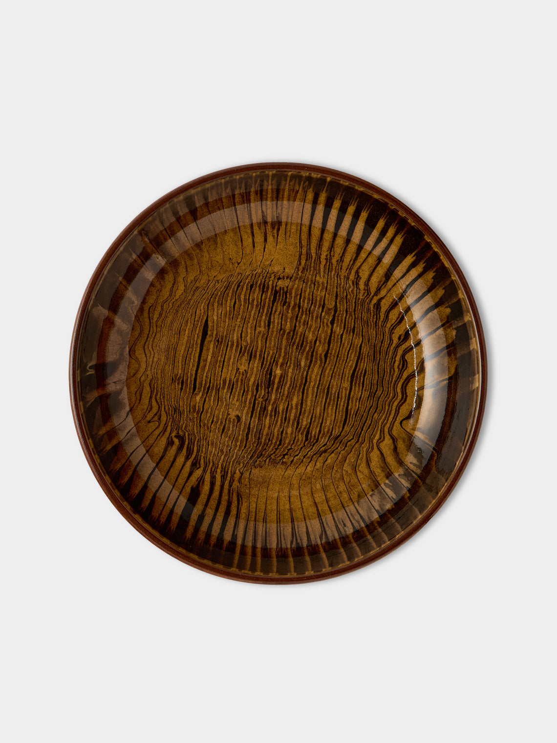 Mike Parry - Slipware Pasta Bowls (Set of 4) - Brown - ABASK