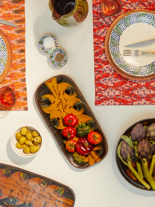 Mike Parry - Slipware Oblong Platter -  - ABASK