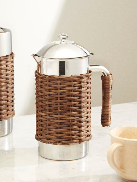 Pigment France - Rennes Rattan Carafe (42oz/1.2L) - Brown - ABASK