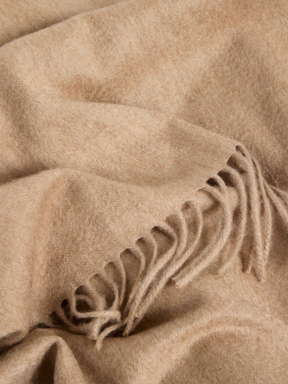 Begg x Co - Arran Cashmere Throw (72in/1.8m) - Beige - ABASK