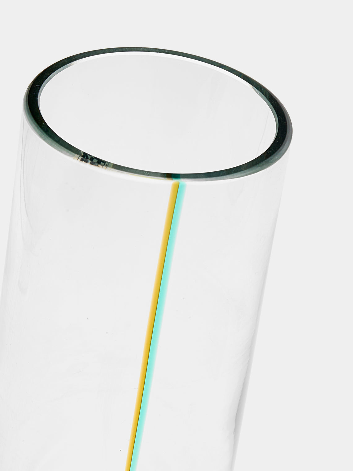 Antique and Vintage - 1980s Zuccheri for Venini Bifilo Murano Glass Tall Vase - Green - ABASK