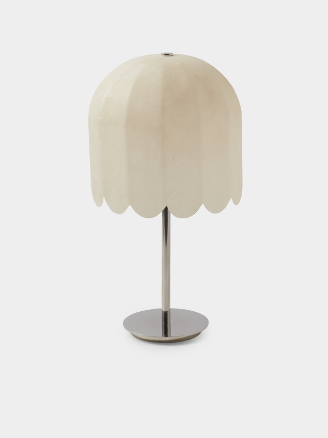 Kilzi - The Feather Fiberglass and Japanese Paper Desk Lamp - Ivory - ABASK - 
