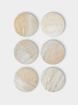 Objet Luxe - Mother-of-Pearl Coasters (Set of 6) - Ivory - ABASK - 