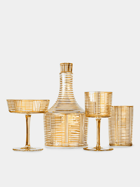 Lobmeyr - Series B Hand-Painted Crystal Collection - Gold - ABASK - 