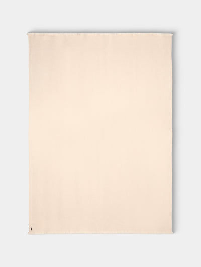 de Le Cuona - Herringbone Cashmere Throw (78.5in/2m) - Cream - ABASK - 