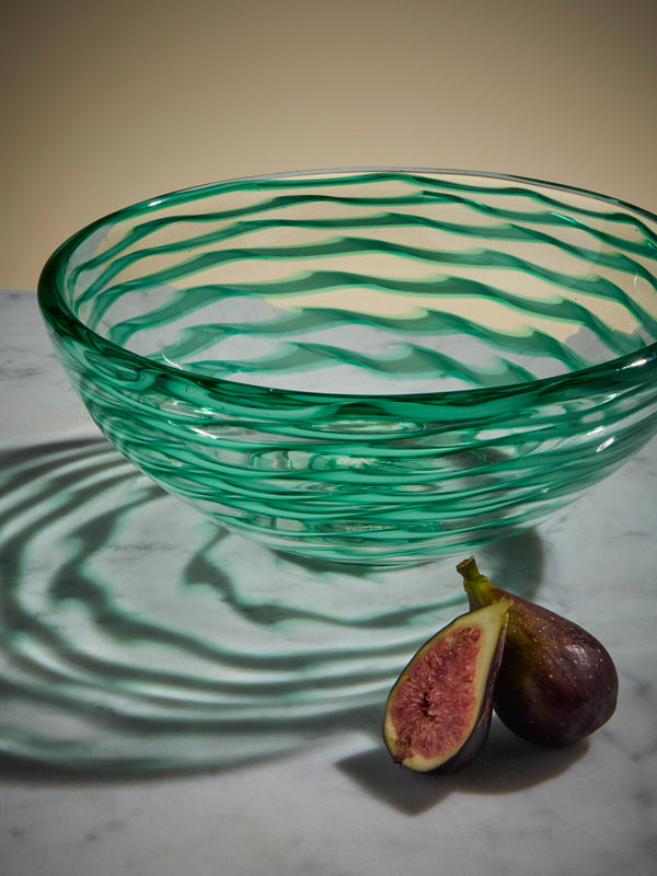Antique and Vintage - 1930s Carlo Scarpa for Venini Bowl - Green - ABASK