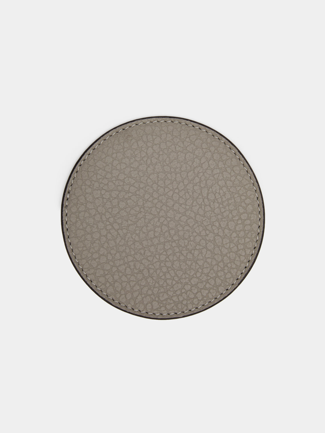 Cassigoli - Leather Coasters (Set of 6) - Gray - ABASK