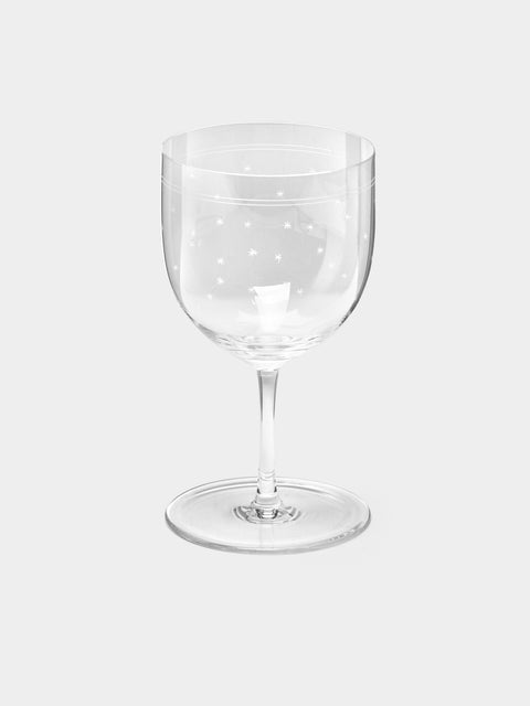 Lobmeyr - Rothschild Stars Hand-Engraved Crystal White Wine Glass -  - ABASK - 