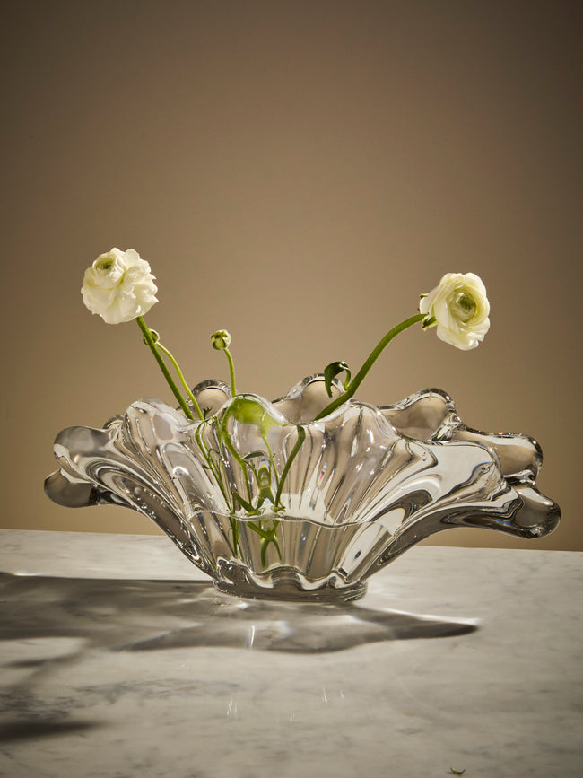 Vintage Montpellier - 1970s Saint Louis Crystal Bowl - Clear - ABASK
