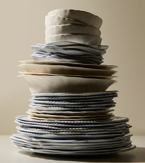 White Serena Hand-Glazed Ceramic Incense Holder by Astier de