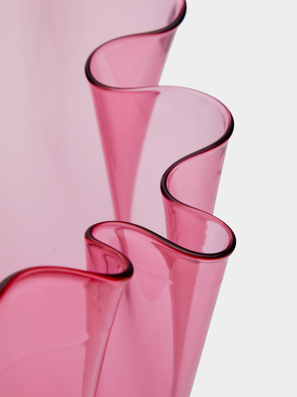 Venini - Fazzoletto Hand-Blown Murano Glass Medium Vase -  - ABASK